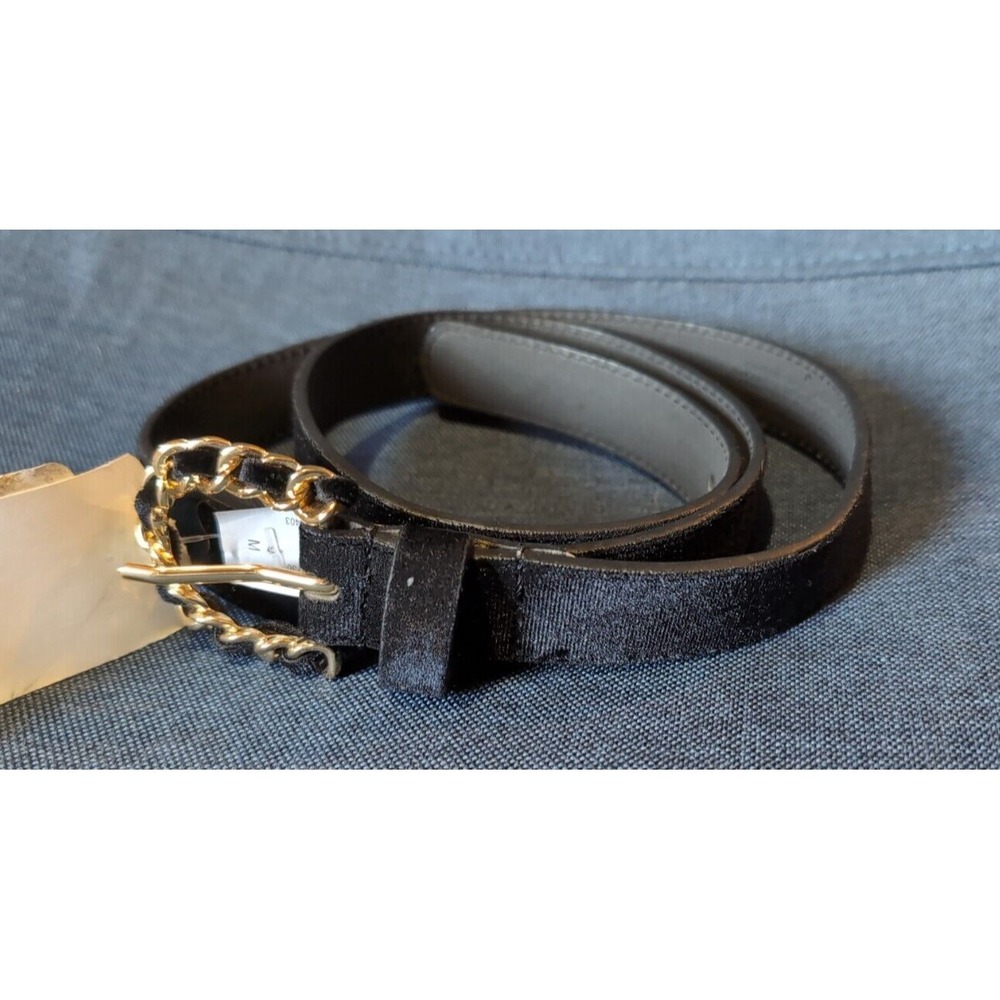 Velvet Pants Belt black Women Size XXL - 1" Wide A New Day